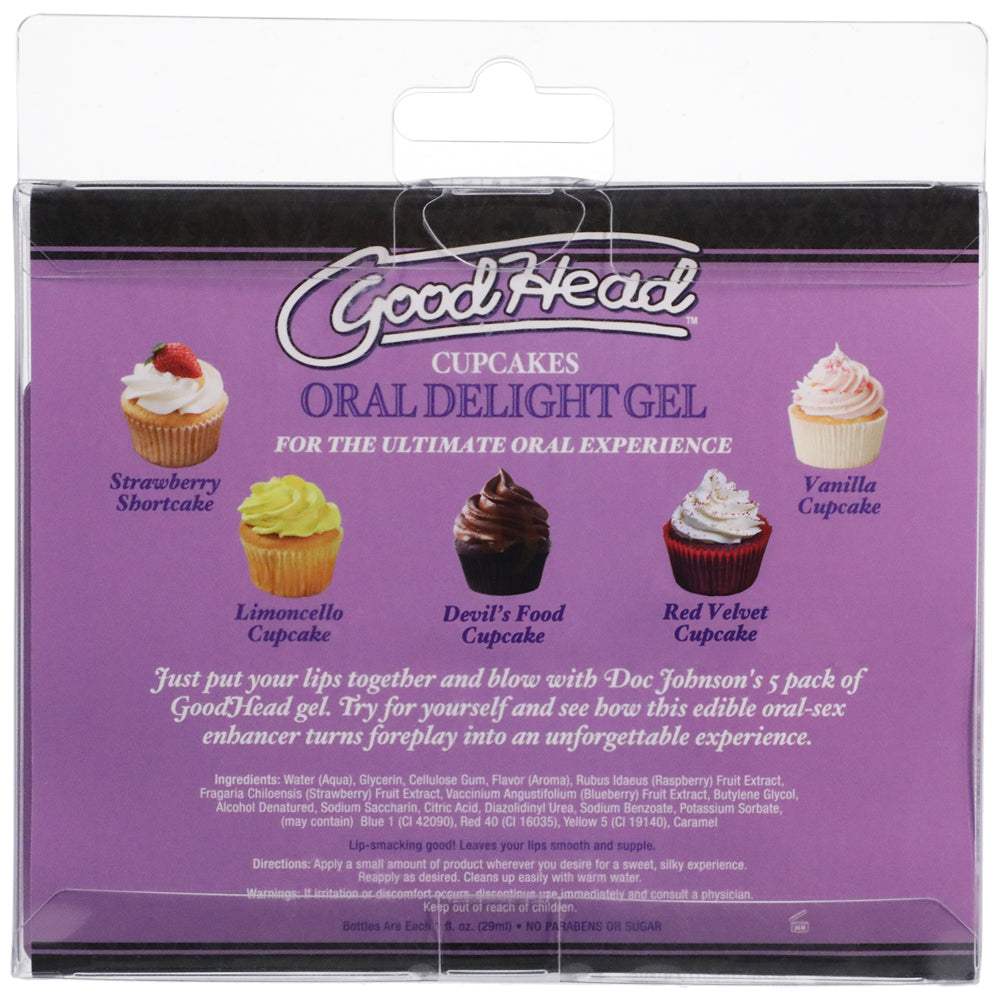 Goodhead Oral Delight Gel Cupcakes 5Pk