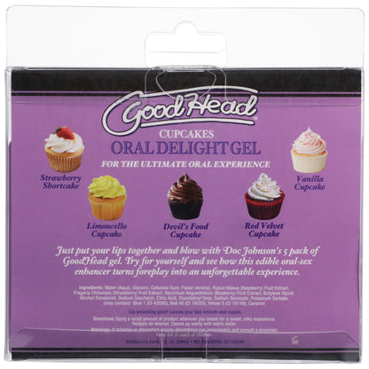 Goodhead Oral Delight Gel Cupcakes 5Pk