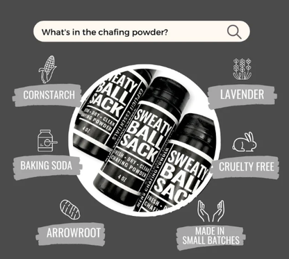 Sweaty Ball Sack Chafing Powder